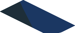 ~Sticker  0.8 x  1.6 with Black Triangle and White Sparco Logo on Blue Background Left -  Third Face