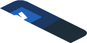 ~Sticker  0.8 x  4.1 with Michelin Logos and Black Air Vent on Blue Background - First Face