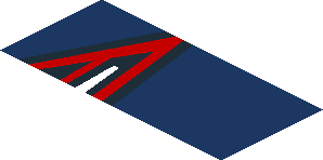 ~Sticker  0.8 x  1.9 with Taillamp on Blue Background Right - Second Face