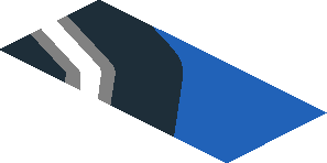 ~Sticker  0.8 x  1.9 with M-SPORT Logo on Black and Blue Background Right - Fourth Face