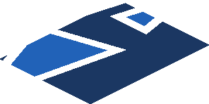 ~Sticker  0.8 x  4.0 with Light Blue Triangles on Blue Background - Second Face