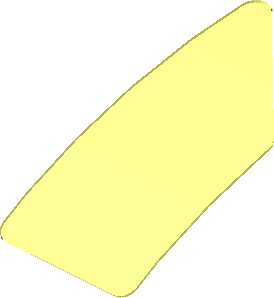 ~Sticker Back  0.8 x  1.9 Trapezoid (Formed)