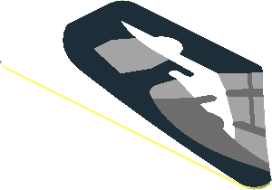 Sticker  0.8 x  1.6 with Headlamp on White Background Left (Needs Work)