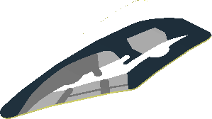 Sticker  0.8 x  1.6 with Headlamp on White Background Left (Formed) (Needs Work)