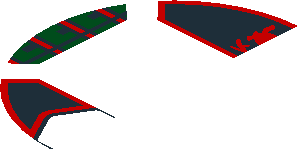 ~Electric Brick  4 x  4 x  0.667 Round - Top with  2 Studs with Gold Phoenix and Red Samurai Helmet Pattern - Half