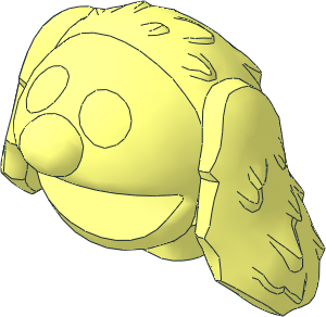 Minifig Head Muppet Rowlf