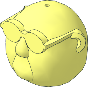 Minifig Head Muppet Bunsen Honeydew