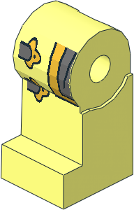 Minifig Leg Right with Gold and Dark Bluish Grey Loincloth and  2 Gold Clasps Pattern