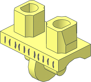 Minifig Hips with Dark Bluish Grey Stripes Pattern