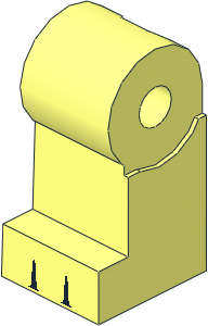 Minifig Leg Right with 2 Black Gaps Pattern