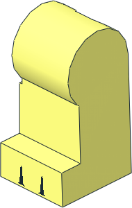 Minifig Leg Left with 2 Black Gaps Pattern