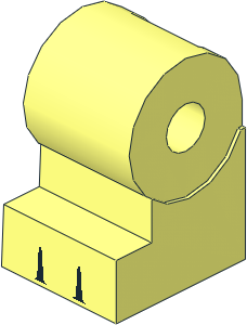 Minifig Leg Medium Right with Black Gaps between 3 Toes Pattern