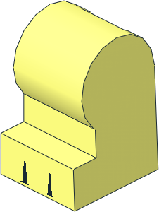 Minifig Leg Medium Left with Black Gaps between 3 Toes Pattern