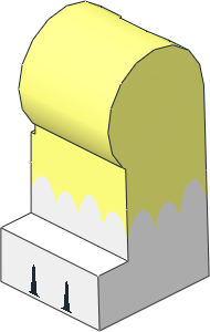 Minifig Leg Left with White Cat Foot Pattern