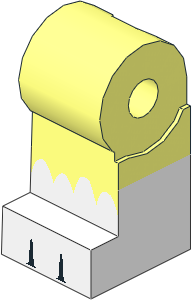 Minifig Leg Right with White Cat Foot Pattern
