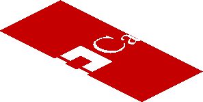 ~Sticker  0.8 x  4.1 with Silver Ferrari Horse and White CapitalSource Logos on Red Background - Eleventh Face