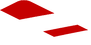 ~Sticker  0.8 x  1.9 with White Stripes on Red Background Right - First Face