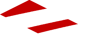 ~Sticker  0.8 x  1.9 with White Stripes on Red Background Right - Second Face