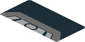 ~Sticker  1.8 x  4.0 with Grey Engine on Black Background - First Face