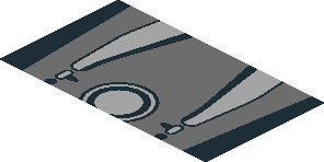 ~Sticker  1.8 x  4.0 with Grey Engine on Black Background - Third Face