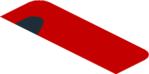 ~Sticker  0.8 x  1.9 with Headlamp on Red Background Right - First Face