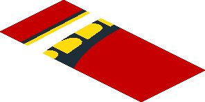 ~Sticker  0.8 x  1.9 with Headlamp on Red Background Right - Third Face