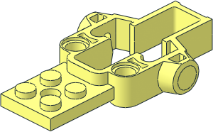 ~Motor Inertia Flywheel  4 x  7 x  1 Housing with 2 Vertical Pegholes and 4 Studs