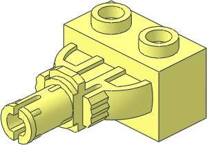 Brick 1 x 2 with Click Rotation Pin