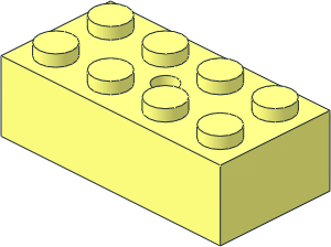 Brick  2 x  4 with Hole in Top