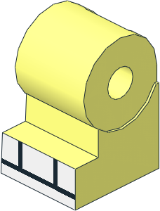 Minifig Leg Medium Right with  White Boots with Black Lines Pattern