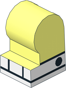 Minifig Leg Medium Left with  White Boots with Black Lines Pattern
