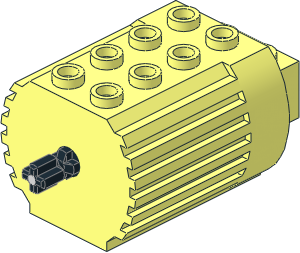 Electric Technic Motor with Centre Pin Hole with 4V Logo