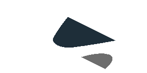 ~Sticker  1.8 x  3.0 with Black Triangle and Grey Air Vent on White Background Right -  Fourth Face