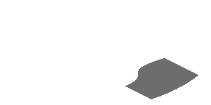 ~Sticker  1.8 x  3.0 with Black Triangle and Grey Air Vent on White Background Right - Fifth Face