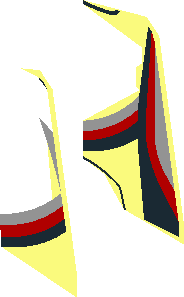 ~Minifig Torso with Race Suit with Porsche Logos and Black, Grey and Red Stripes Type  1 Pattern - One Half