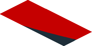 ~Sticker  1.9 x  0.8 with Black Trapezoid with White "DMG MORI" and Red Stripe on White Background Right - Fourth Face