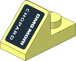 Slope Plate 45.73  2 x  1 with White Logos on Black Background Left Sticker