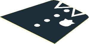 Sticker Minifig Torso with Police Badge and Four Buttons