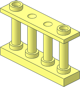 Fence Spindled  1 x  4 x  2