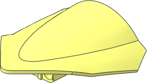 Windscreen  7 x  6.5 x  2 Motorcycle with Beam  3L