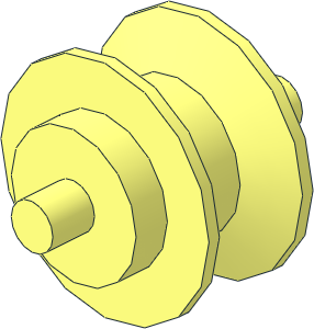 Wheel Centre with Stub Axles