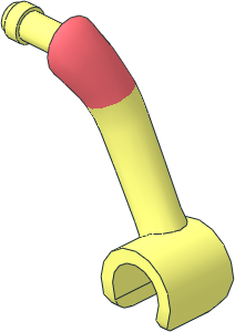 Figure Friends Female Left Arm with Coral Short Sleeve Pattern