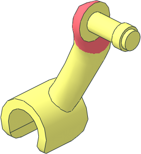 Figure Friends Female Right Arm with Coral Short Sleeve Pattern