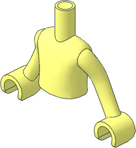 Figure Friends Boy Torso Dual Mould with Arms