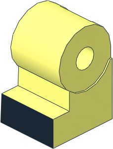 Minifig Leg Medium Right with Black Shoe Pattern