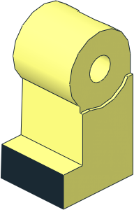 Minifig Leg Right with Black Shoe Pattern