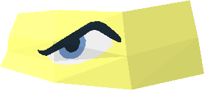 ~Minifig Head Ninja Turtle - Patternable Area Eyes with Leonardo Blue Eyes Angry Pattern