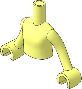 Figure Friends Girl Torso Dual Mould with Arms