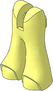 Figure Friends Legs with Bell-Bottoms Pants