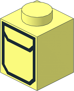 Brick  1 x  1 with Pocket Pattern